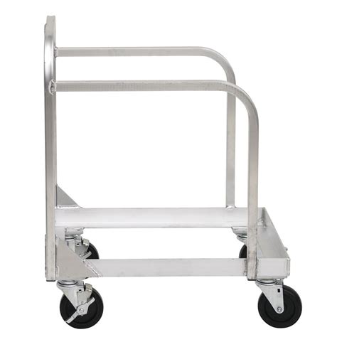 New Age Aluminum Sheet Pan Dolly With Sides And Handle 27l X 22w X 32h