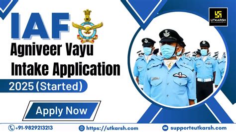 IAF Agniveer Vayu Intake 2025 Application Started Apply Now