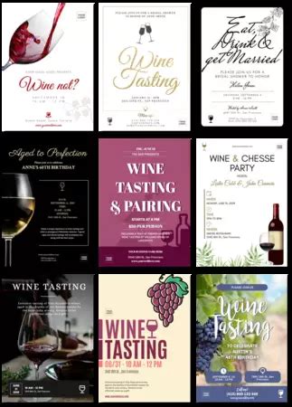 Wine Tasting Invitation Templates To Edit Online