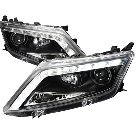 Ford Fusion Led Drl Black Projector Headlights Lhp Fus Jm Tm