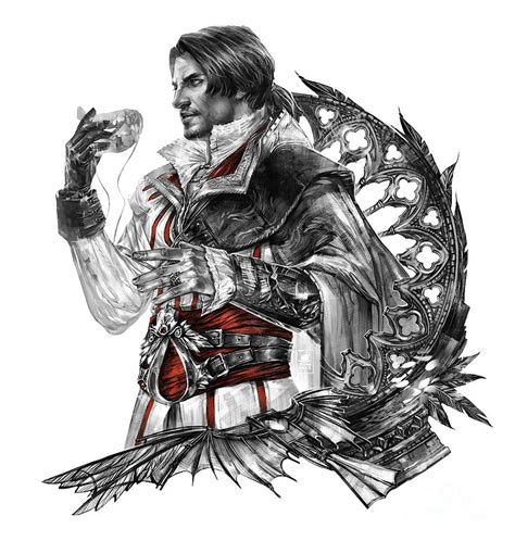 Ezio Auditore Ac 2 Digital Art By Tatiana Anor Pixels