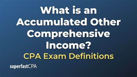 What Is An Accumulated Other Comprehensive Income