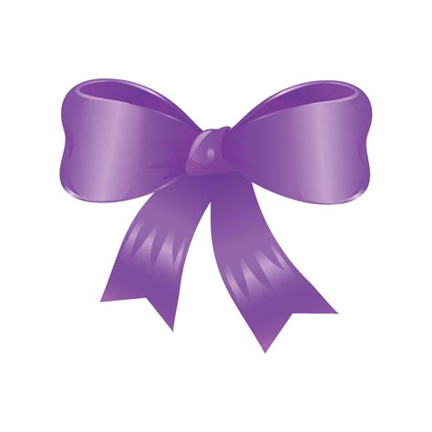 Vector decorative purple bow illustration on white background 36419287 ...