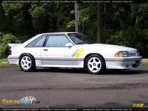 1989 Ford Mustang Saleen Ssc Fastback Oxford White Saleen Greywhite