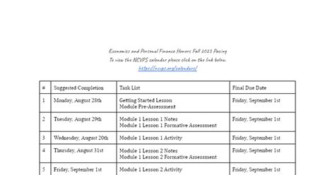 Traditional Fall 2023 EPF Honors Pacing Google Docs