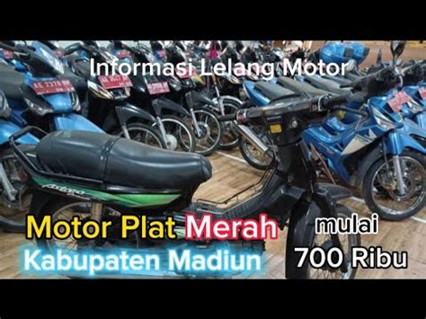 Lelang Motor Plat Merah Kabupaten Madiun Suzuki Honda Yamaha