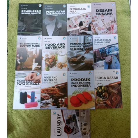 Jual ORIGINAL BUKU PEMBUATAN BUSANA INDUSTRI LAUNDRY PRODUK CAKE DAN