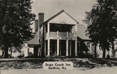 Stage Coach Inn Guthrie, KY Postcard