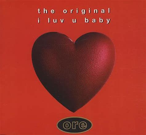 The Original I Luv U Baby Uk Cd Single Cd5 5 191681