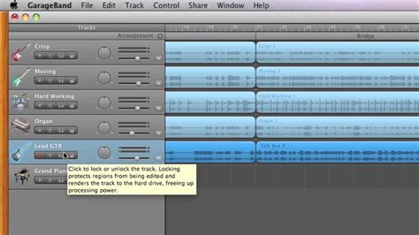 Garageband Tutorial Track Overview Youtube