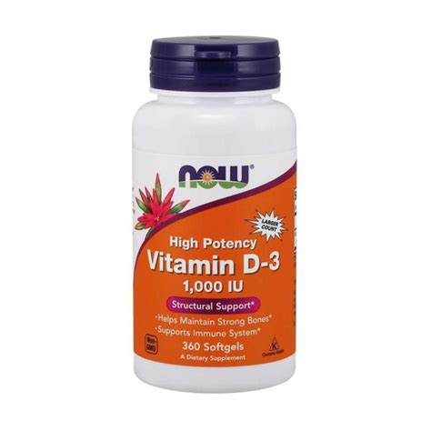 Now Foods Vitamin D3 50000 Iu 50 Soft Gels