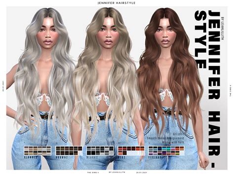 The Sims Resource Leahlillith Jennifer Hairstyle Patreon Ea