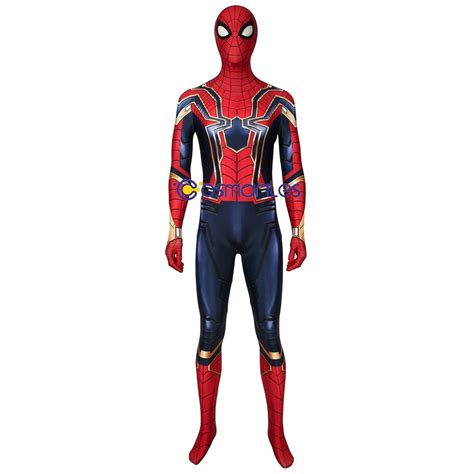 Endgame Spider-man Cosplay Suit Iron Spider-man Spandex Printed Cosplay ...