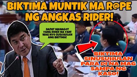 TULFO NA BISTO ANG PLANO NG ANGKAS RIDER MUNTIK MA R PE BIKTIMA