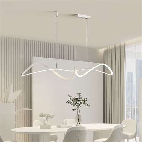 Modern Light Emitting Diode Chandelier Simple Dining Room Lamp Bar