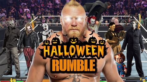 Brock Lesnar Gets Surrounded By Halloween Characters Very Bizarre