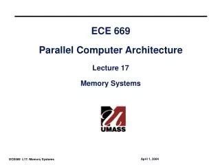 PPT ECE 4100 6100 Advanced Computer Architecture Lecture 10 Memory