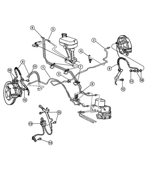 Chrysler Voyager Hose Brake Left Left Front Ae Mopar