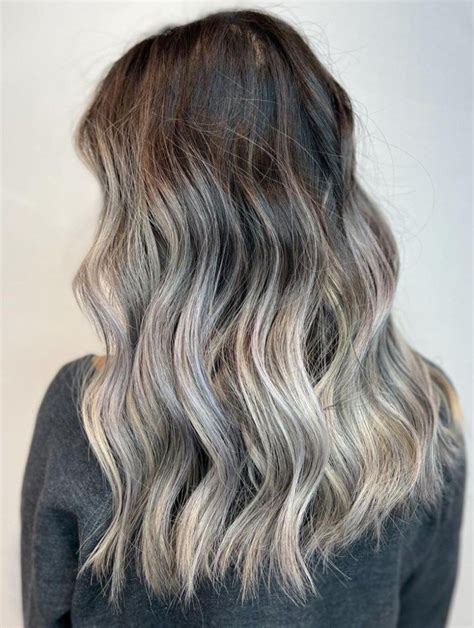 40 Glamorous Ash Blonde And Silver Ombre Hairstyles Ash Blonde Ombre Hair Ombre Hair Blonde