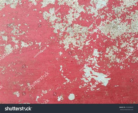 Dirty Red Concrete Wall Texture Background Stock Photo