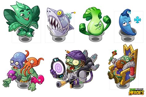 Plants Vs Zombies Heroes Images Behance