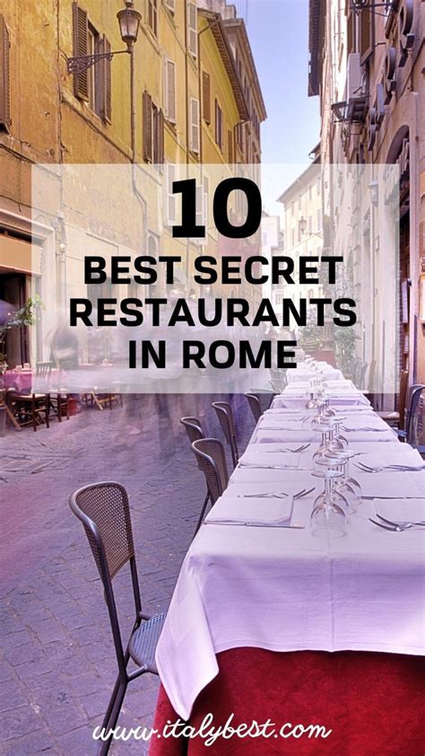 10 Best Secret Restaurants In Rome Hidden Gem Restaurants In Rome