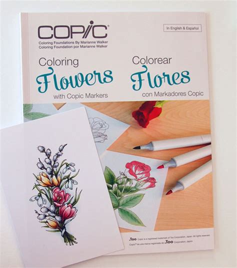 Coloring Flowers With Copic Markers Paper Cuts