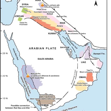 Rock Formations And Their Dominant Sedimentary Facies In Kirkuk Group