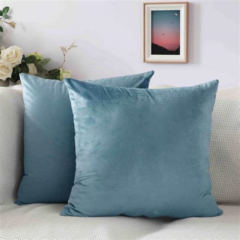 2 PCS Fundas De Almohada Cuadradas De Terciopelo Suave 45 X45 Cm