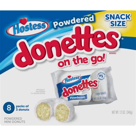 Hostess® Snack Size Powdered Donettes®, 8 ct / 12 oz - Kroger