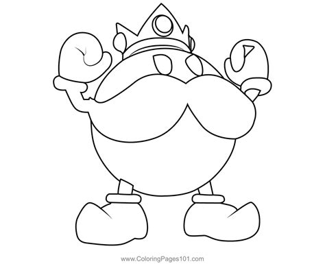 King Bob omb Mario Kart Coloring Page for Kids - Free Mario Kart ...