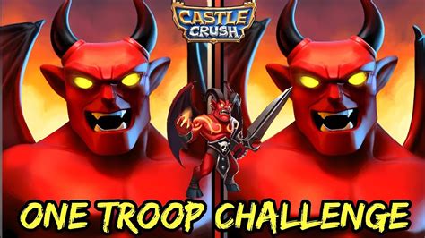 Epic Demon Card One Troop Challenge Castle Crush Youtube