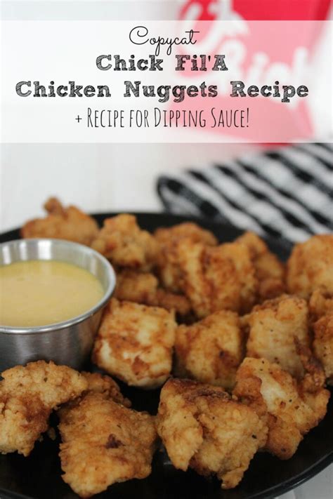 Chick Fil'A Chicken Nuggets + Dipping Sauce Recipe | Moms Need To Know