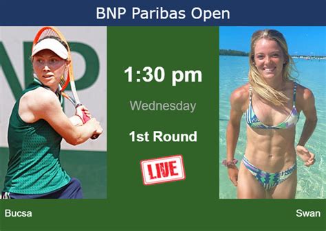 How to watch Bucsa vs. Swan on live streaming in Indian Wells on ...