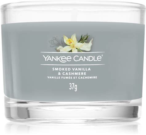 Yankee Candle Smoked Vanilla Cashmere Candela Votiva Notino It