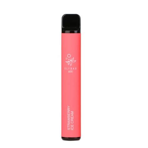 Elfbar Strawberry Ice Cream Vape Pod Vapes Less