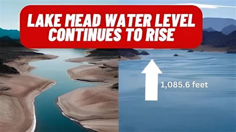 Lake Mead Water Level Continues To Rise Updated Youtube