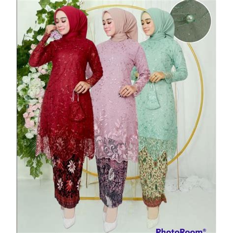 Jual Set Kebaya Tunik Rancangan Padang Kebaya Pesta Kebaya Modern