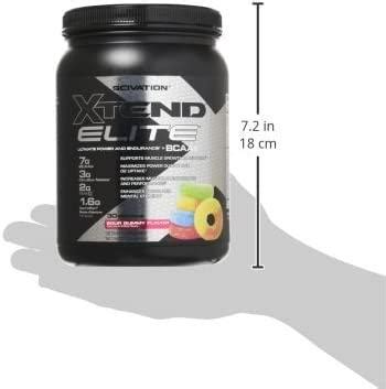 Scivation Xtend Elite Bcaa Powder Sour Gummy Sugar Free Post Workout