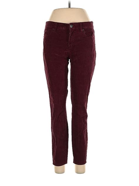 J Crew Factory Store Solid Maroon Burgundy Cords 29 Waist 74 Off