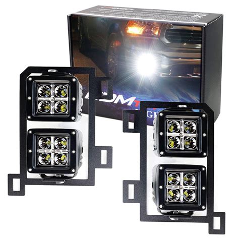 Buy Ijdmtoy Dual Led Pod Light Fog Lamp Kit Compatible With 2013 18