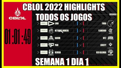 Cblol Todos Os Jogos Highlights Cblol Etapa S D Todos