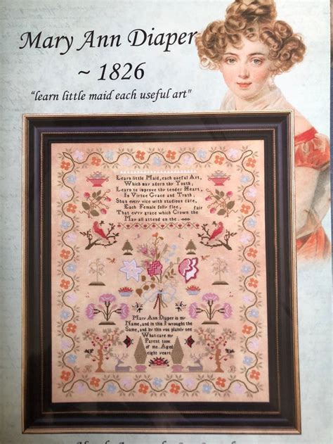 Hands Across The Sea Samplers Gives Mary Ann Diaper 1826 A