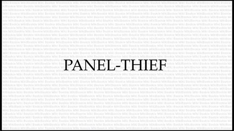 Panel Thief Meaning The Secret Language Of Rogues Youtube