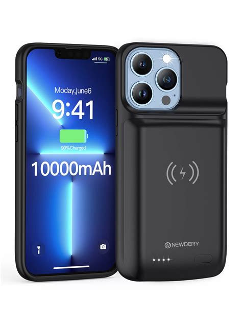 Newdery Battery Case For Iphone 13 Pro 13 5000mah Qi Wireless Charging