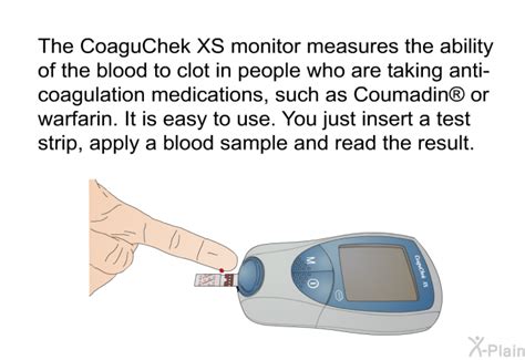 PatEdu.com : Using the CoaguChekBlood Thinning Meter