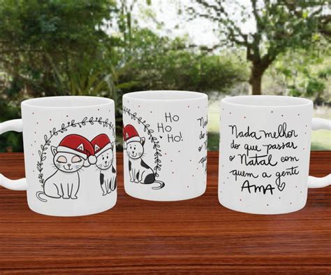 Caneca Natal Quem A Gente Ama No Elo Tr S Chic Sublima Es Cbdf