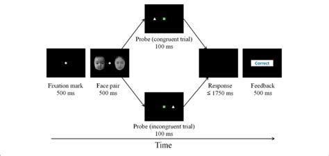 Example Order Of Individual Trial Sequence For The Dot Probe Task