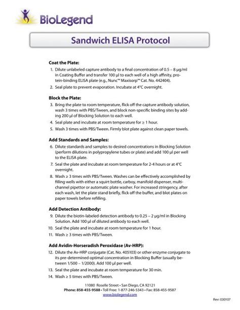 Sandwich Elisa Biotin