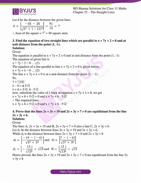 RD Sharma Solutions For Class 11 Maths Updated For 2023 24 Chapter 23